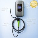 Qoltec Stacja ładowania EV Typ2 do samochodu elektrycznego i hybryd | 3 fazy | 22kW | 32A | Wi-fi | LCD | RFID | Smart life | T
