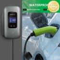Qoltec Stacja ładowania EV Typ2 do samochodu elektrycznego i hybryd | 3 fazy | 22kW | 32A | Wi-fi | LCD | RFID | Smart life | T