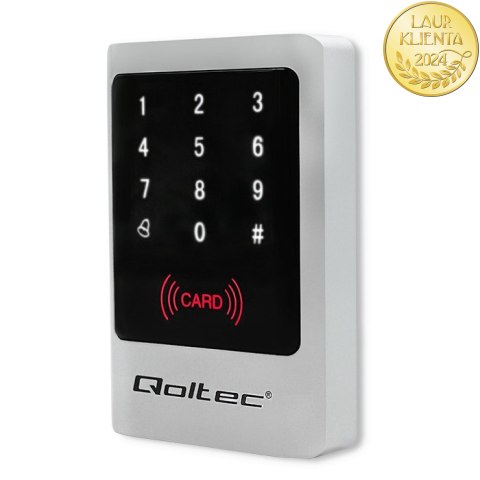 Qoltec Zamek szyfrowy MIMAS z czytnikiem RFID| kod | karta | brelok | dzwonek | IP68 | EM