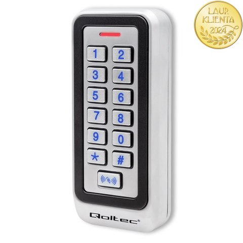 Qoltec Zamek szyfrowy TRITON z czytnikiem RFID| kod | karta | brelok | IP68 | EM