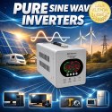 Qoltec Zasilacz awaryjny UPS Pure Sine Wave | 1000VA/720W | Przetwornica 12/230V z AVR | LCD | LiFePO4 AGM GEL