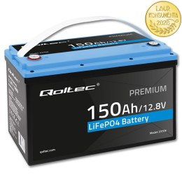 Qoltec Akumulator LiFePO4 Litowo-Żelazowo-Fosforanowy | 12.8V | 150Ah | 1920Wh| BMS
