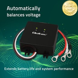 Qoltec Balanser napięcia 24V do akumulatorów 2 x 12V | 5A | LiFePO4 AGM GEL