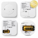 Qoltec Certyfikowany bezprzewodowy Czujnik tlenku węgla (czadu) z baterią | detektor CO | TUYA | Wi-fi | żywotność sensora 10 la