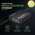 Qoltec Dwukierunkowy Media Konwerter SWITCH Ethernet 2x RJ45 2x SFP| 1000Mb/s | 5V