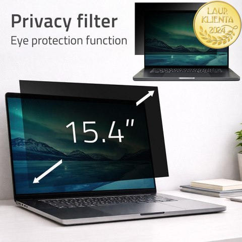 Qoltec Filtr prywatyzujący RODO do MacBook Pro Retina 15.4" (2012-2015) | Ochrona wzroku