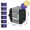 Qoltec Inteligentna ładowarka Monolith do akumulatorów LiFePO4 AGM GEL SLA | 10A | 12V