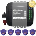 Qoltec Inteligentna ładowarka Monolith do akumulatorów LiFePO4 AGM GEL SLA | 10A | 12V