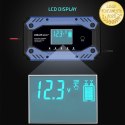 Qoltec Inteligentna ładowarka do akumulatora STD AGM GEL LiFePO4 | Prostownik z funkcją naprawy |12-24V |10A | LCD | 9 - stopnio