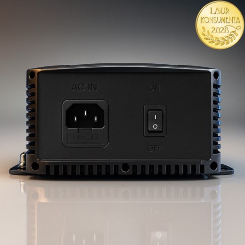 Qoltec Inteligentna profesjonalna ładowarka Monolith do akumulatorów LiFePO4 AGM GEL SLA | 40A | 12V