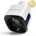 Qoltec Inteligentne gniazdko Wi-Fi 16A | Timer | Watomierz | Tuya | Smart Life | Amazon Alexa | Google assistant