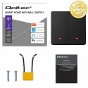 Qoltec Inteligentny 2-kanałowy włącznik wyłącznik światła | Wi-Fi | Timer | Tuya | Smart life | Czarny