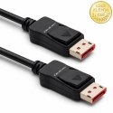 Qoltec Kabel DisplayPort v2.1 męski | DisplayPort v2.1 męski | 8K | 40G | 1.5m