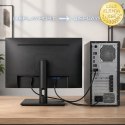 Qoltec Kabel DisplayPort v2.1 męski | DisplayPort v2.1 męski | 8K | 54G | 0.5m