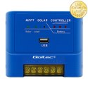Qoltec Solarny regulator ładowania MPPT 15A do zasilania odbiorników DC i ładowania akumulatorów 12V / 24V | LiFePO4