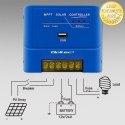 Qoltec Solarny regulator ładowania MPPT 15A do zasilania odbiorników DC i ładowania akumulatorów 12V / 24V | LiFePO4