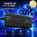 Qoltec Szybka Ładowarka do roweru skutera elektrycznego 36V | 42V | 4A |wtyczka Bosch + kabel zasilający