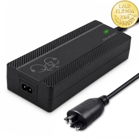 Qoltec Szybka Ładowarka do roweru skutera elektrycznego 36V | 42V | 4A |wtyczka Bosch + kabel zasilający