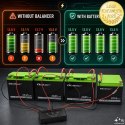 Qoltec Balanser napięcia 48V do akumulatorów 4 x 12V | 10A | AGM GEL LiFePO4 | LED