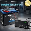 Qoltec Specjalistyczna ładowarka do akumulatora LiFePO4 12V | 10A | PF 0.9 | LED | Inteligentne ładowanie