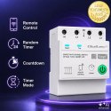 Qoltec Trójfazowy przekaźnik 63A na szynę DIN | 3P+N | Timer | Wi-Fi | Tuya | Smart Life | Amazon Alexa | 4P