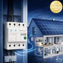 Qoltec Trójfazowy przekaźnik 63A na szynę DIN | 3P+N | Timer | Wi-Fi | Tuya | Smart Life | Amazon Alexa | 4P