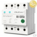 Qoltec Trójfazowy przekaźnik 63A na szynę DIN | 3P+N | Timer | Wi-Fi | Tuya | Smart Life | Amazon Alexa | 4P