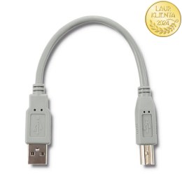 Qoltec Kabel USB 2.0 A męski | B męski | 0.19m