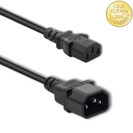 Qoltec Kabel zasilający do UPS | C13/C14 | 3x1.5mm² | 1.8m