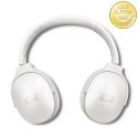Qoltec Słuchawki bezprzewodowe z mikrofonem Super Bass DYNAMIC | BT | Białe perłowe