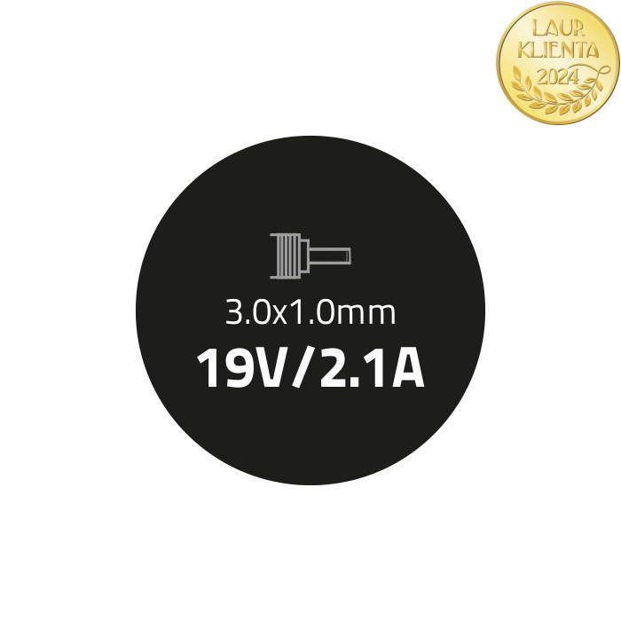 Qoltec Zasilacz do ultrabooka Samsung 40W | 19V | 2.1A | 3.0*1.0